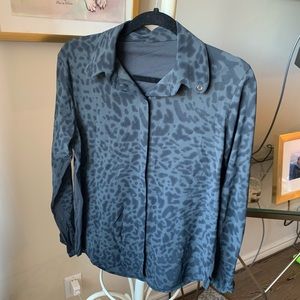 Lululemon cheetah button up